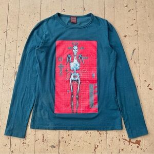 1996 Jean Paul Gaultier X-ray Cyber Skeleton Shirt